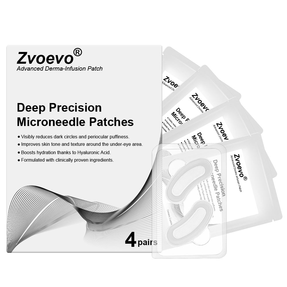 Zvoevo®💫 Deep Precision Age-Defying Nano Microneedle Patches - Deep-acting solution for tackling under-eye bags, dark circles, laughter lines, forehead lines, and all those other pesky facial wrinkles.