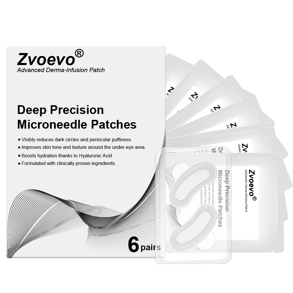 Zvoevo®💫 Deep Precision Age-Defying Nano Microneedle Patches - Deep-acting solution for tackling under-eye bags, dark circles, laughter lines, forehead lines, and all those other pesky facial wrinkles.