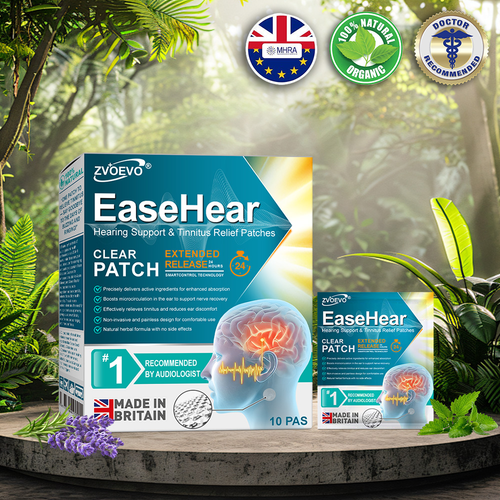 đđZvoevoÂźEaseHear Instant Hearing Support & Tinnitus Relief Patches | Clinically tested & trusted by thousands for clearer, calmer hearing â (dizziness, nausea & cold sweats)