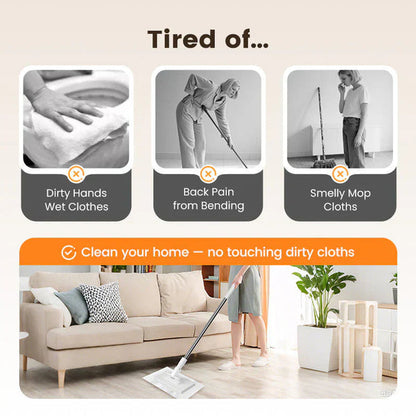 ✨ Multi-Purpose 360° Magic Mop – Wet & Dry Cleaner for Floors, Walls & Windows (Use Any Cloth)
