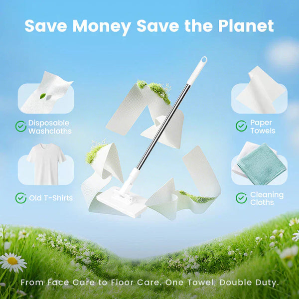 ✨ Multi-Purpose 360° Magic Mop – Wet & Dry Cleaner for Floors, Walls & Windows (Use Any Cloth)