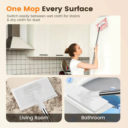 ✨ Multi-Purpose 360° Magic Mop – Wet & Dry Cleaner for Floors, Walls & Windows (Use Any Cloth)