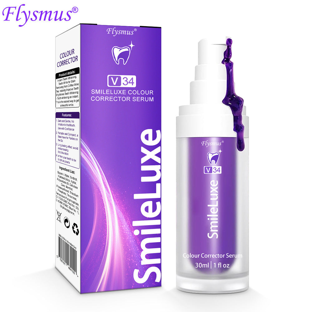 🦷💚𝐅𝐥𝐲𝐬𝐦𝐮𝐬® 𝐂𝐨𝐥𝐨𝐮𝐫 𝐂𝐨𝐫𝐫𝐞𝐜𝐭𝐨𝐫 𝐒𝐞𝐫𝐮𝐦 — safe for sensitive teeth and enamel