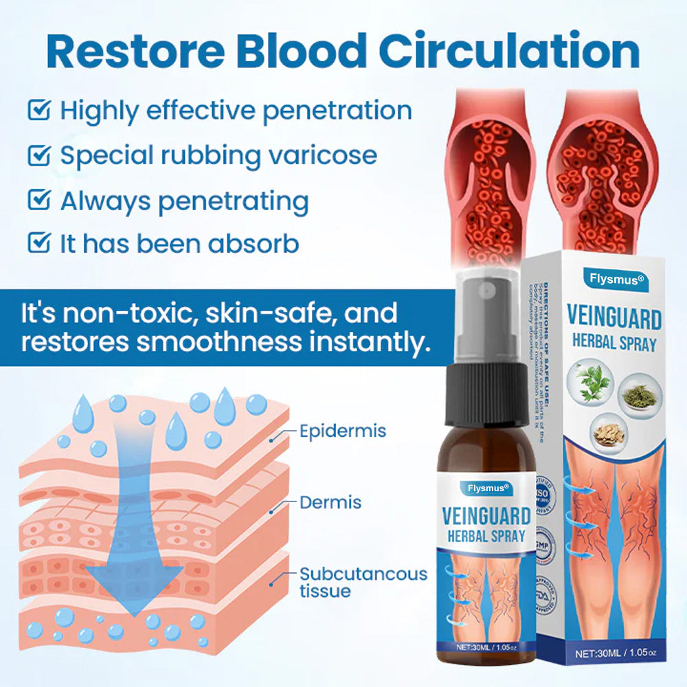 🌿𝐅𝐥𝐲𝐬𝐦𝐮𝐬® 𝐕𝐞𝐢𝐧𝐆𝐮𝐚𝐫𝐝 𝐇𝐞𝐫𝐛𝐚𝐥 𝐒𝐩𝐫𝐚𝐲 – For Healthy, Pain-Free Legs