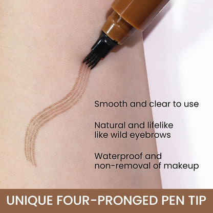 🫧4-Tip Microblade Pen for Brows & Beards – Waterproof, Smudge-Proof & Natural Look
