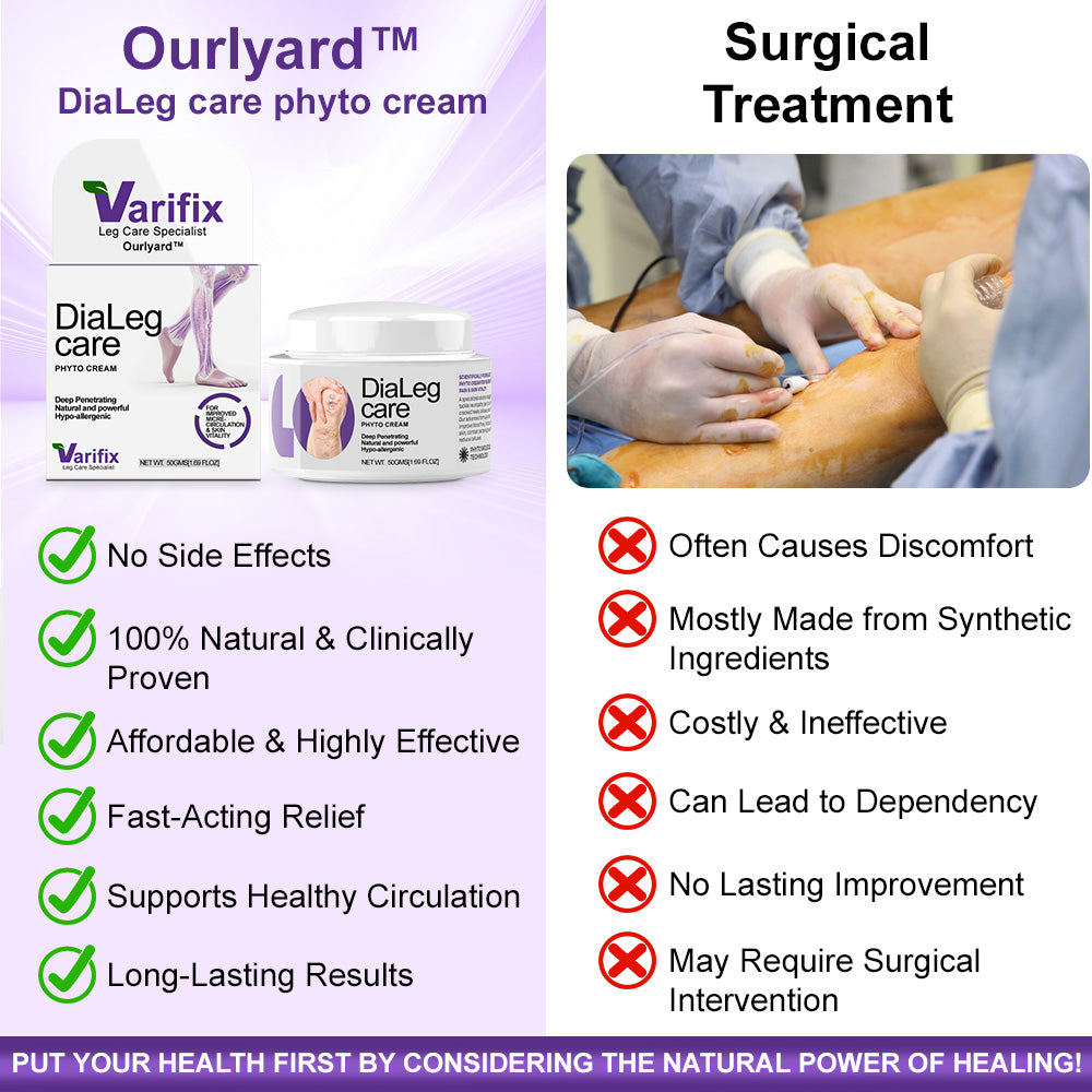 ✅🏆𝐎𝐮𝐫𝐥𝐲𝐚𝐫𝐝®𝐃𝐢𝐚𝐋𝐞𝐠 𝐂𝐚𝐫𝐞 𝐏𝐡𝐲𝐭𝐨 𝐂𝐫𝐞𝐚𝐦 - Helps Treat Varicose Veins, Swelling, Cramps, and Leg Pain