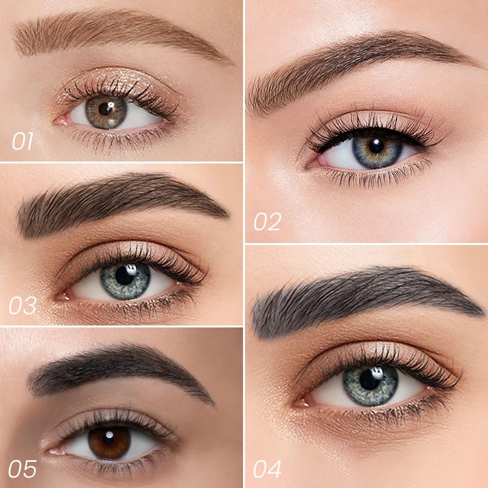 🫧4-Tip Microblade Pen for Brows & Beards – Waterproof, Smudge-Proof & Natural Look