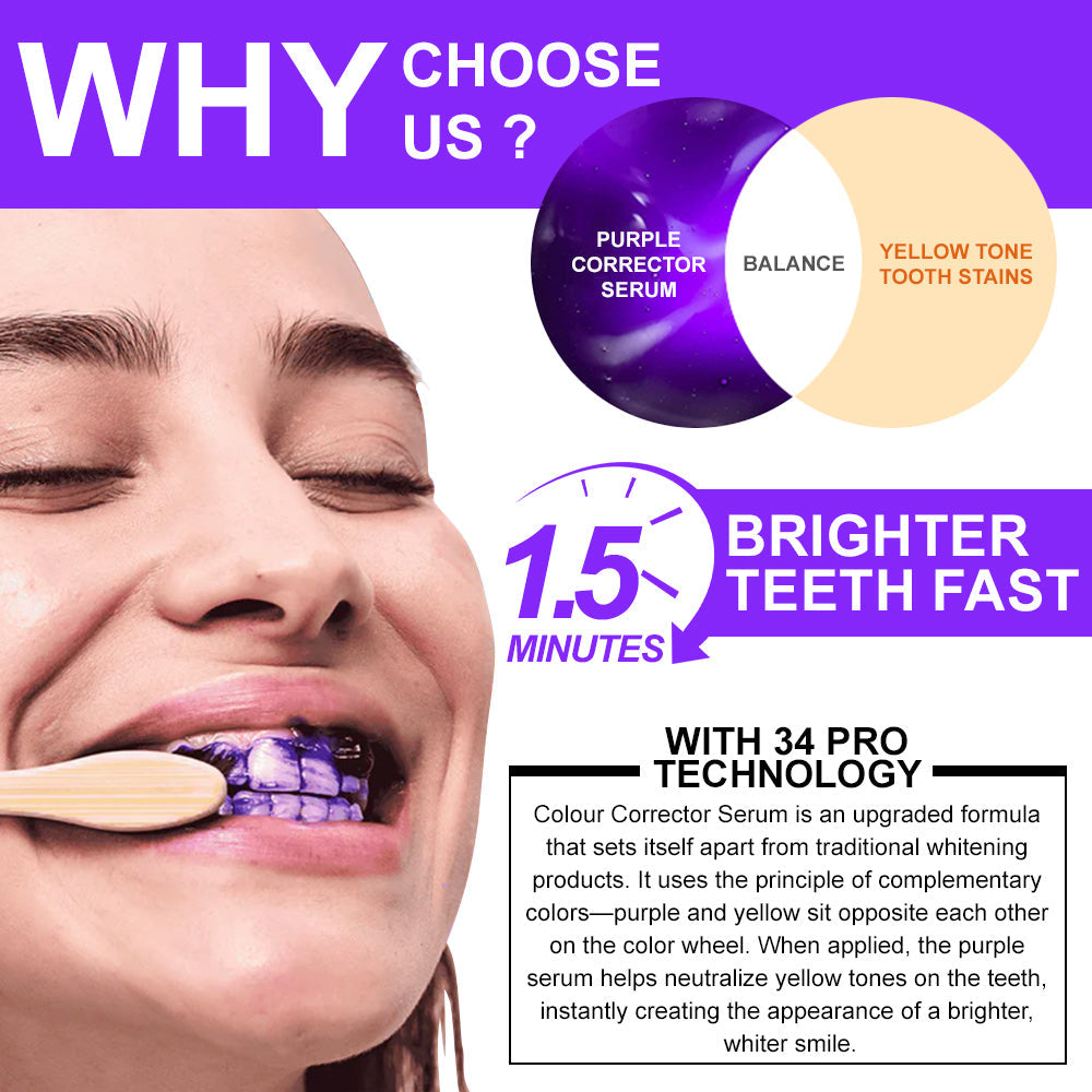 🦷💚𝐅𝐥𝐲𝐬𝐦𝐮𝐬® 𝐂𝐨𝐥𝐨𝐮𝐫 𝐂𝐨𝐫𝐫𝐞𝐜𝐭𝐨𝐫 𝐒𝐞𝐫𝐮𝐦 — safe for sensitive teeth and enamel