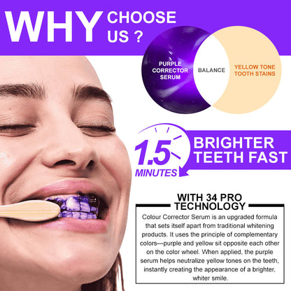 🦷💚𝐅𝐥𝐲𝐬𝐦𝐮𝐬® 𝐂𝐨𝐥𝐨𝐮𝐫 𝐂𝐨𝐫𝐫𝐞𝐜𝐭𝐨𝐫 𝐒𝐞𝐫𝐮𝐦 — safe for sensitive teeth and enamel
