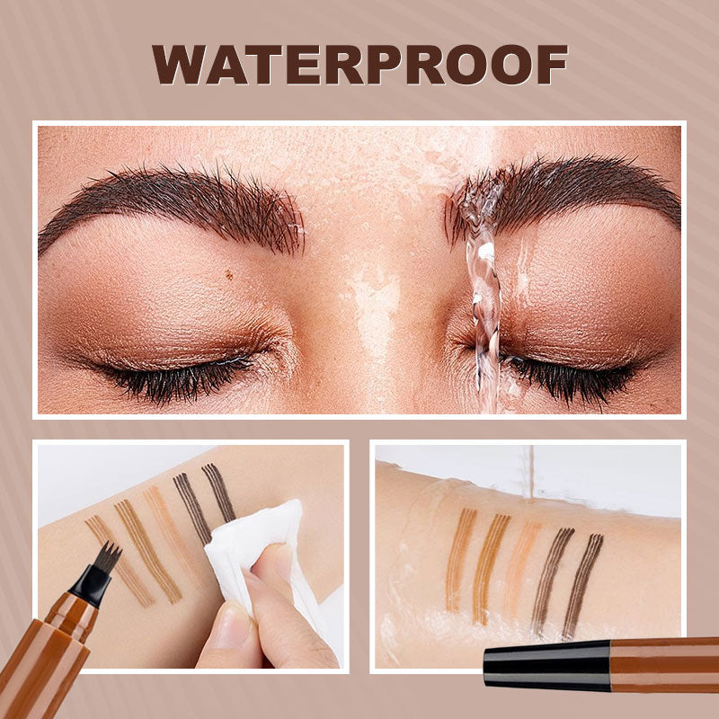 🫧4-Tip Microblade Pen for Brows & Beards – Waterproof, Smudge-Proof & Natural Look