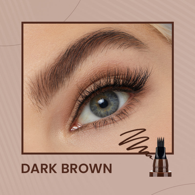 🫧4-Tip Microblade Pen for Brows & Beards – Waterproof, Smudge-Proof & Natural Look