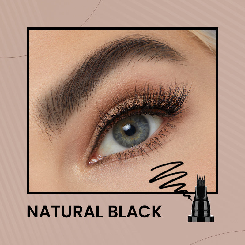 🫧4-Tip Microblade Pen for Brows & Beards – Waterproof, Smudge-Proof & Natural Look