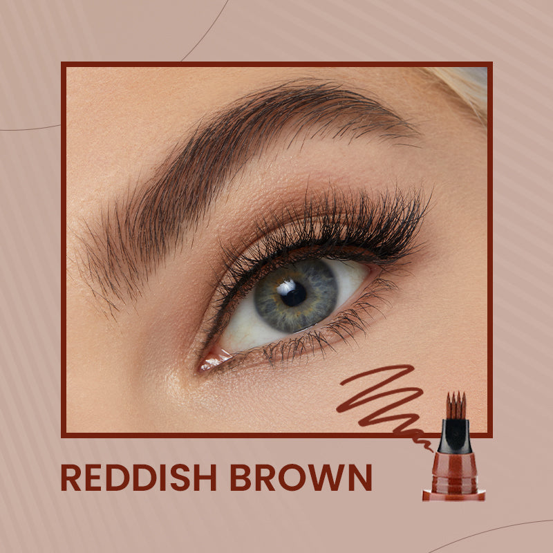 🫧4-Tip Microblade Pen for Brows & Beards – Waterproof, Smudge-Proof & Natural Look